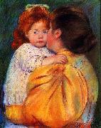 Mary Cassatt Maternal Kiss oil painting artist